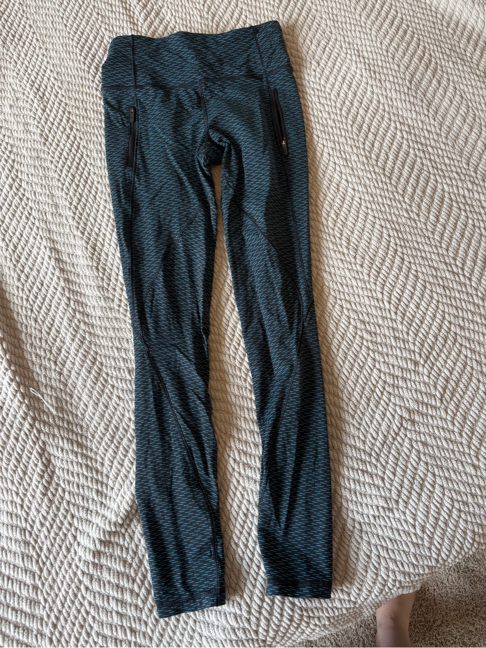 lululemon athletica Teal-Black Patterned Leggings